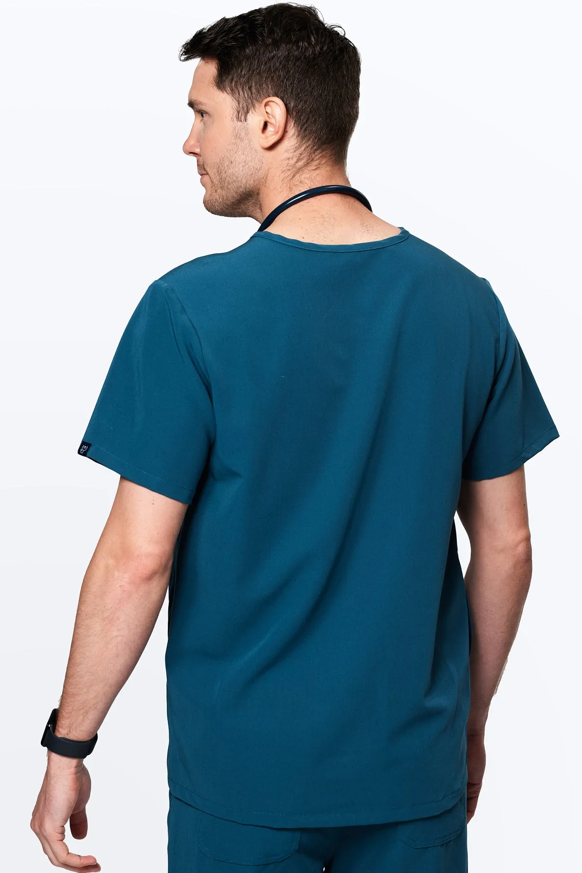 Men's 3-Pocket Scrub Top