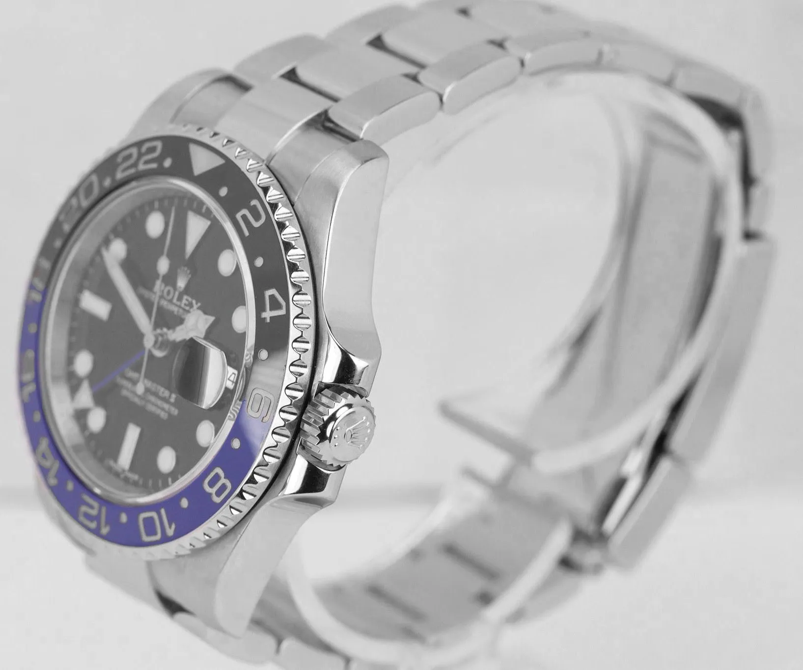 MINT 2018 Rolex GMT Master II Batman Blue Black Ceramic 116710 BLNR Date Watch