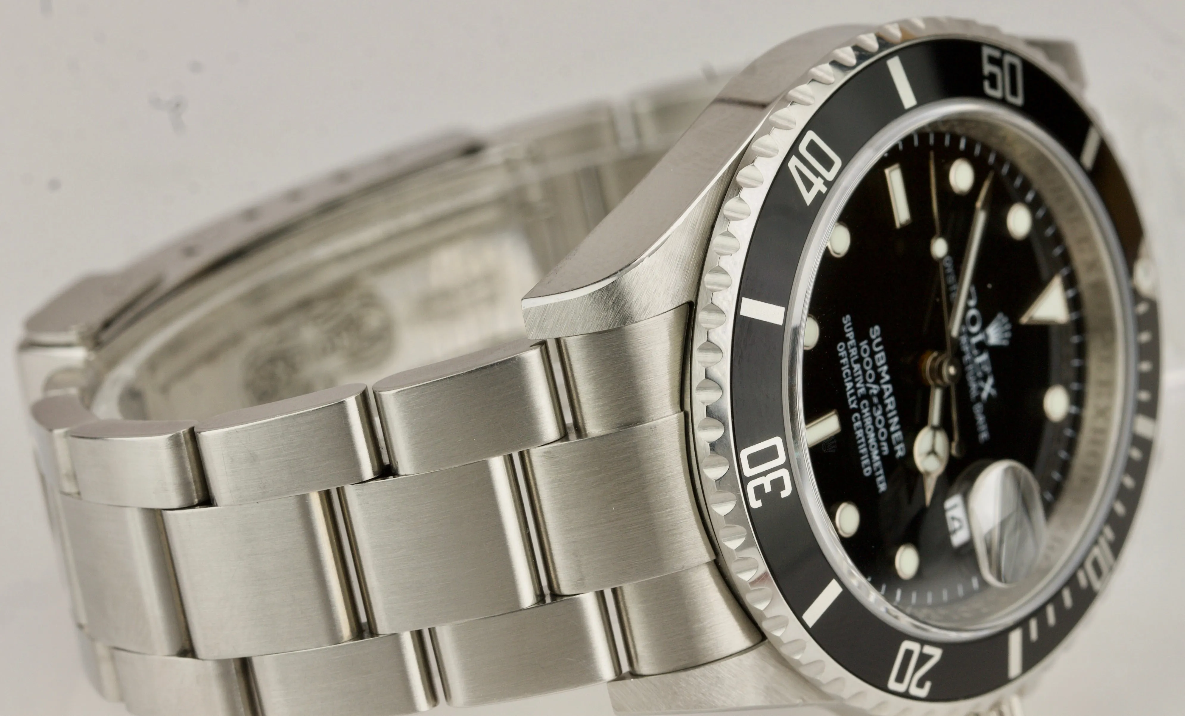 MINT REHAUT LNIB Rolex Submariner Date Steel Dive SEL Pre-Ceramic Watch 16610 T