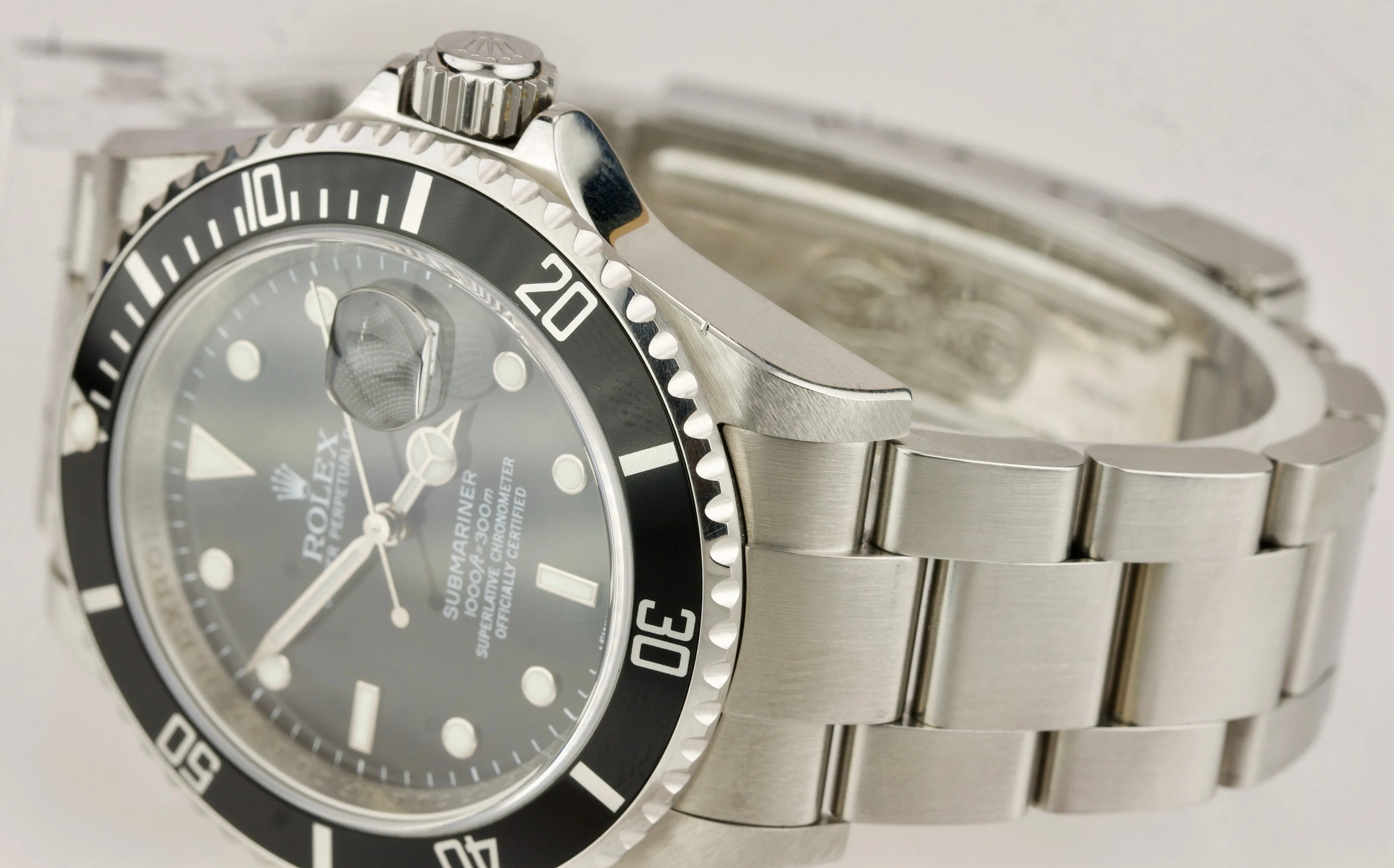 MINT REHAUT LNIB Rolex Submariner Date Steel Dive SEL Pre-Ceramic Watch 16610 T