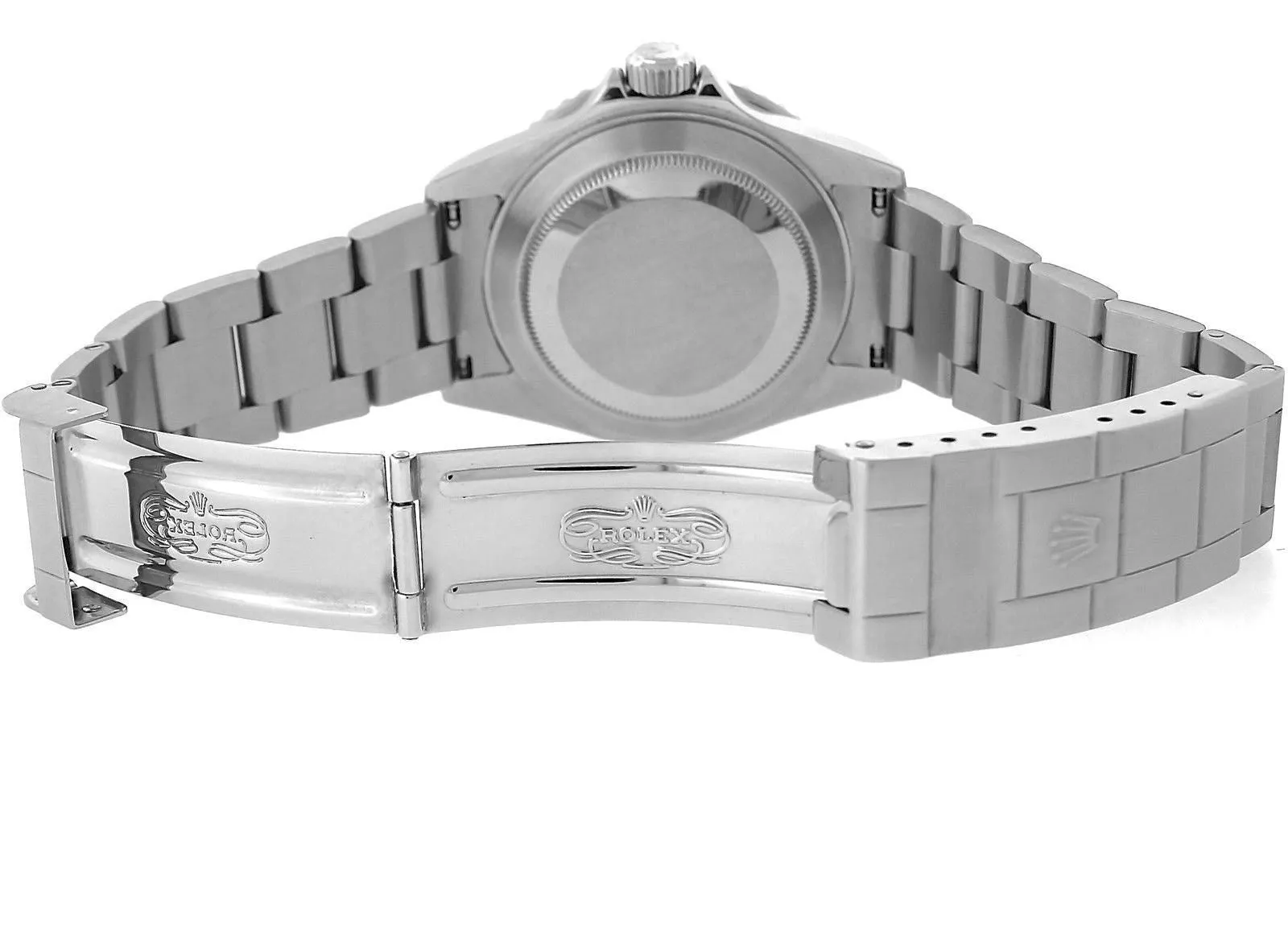 MINT Rolex Submariner Date Stainless Black 40mm NO-HOLES Dive Watch SEL 16610 T
