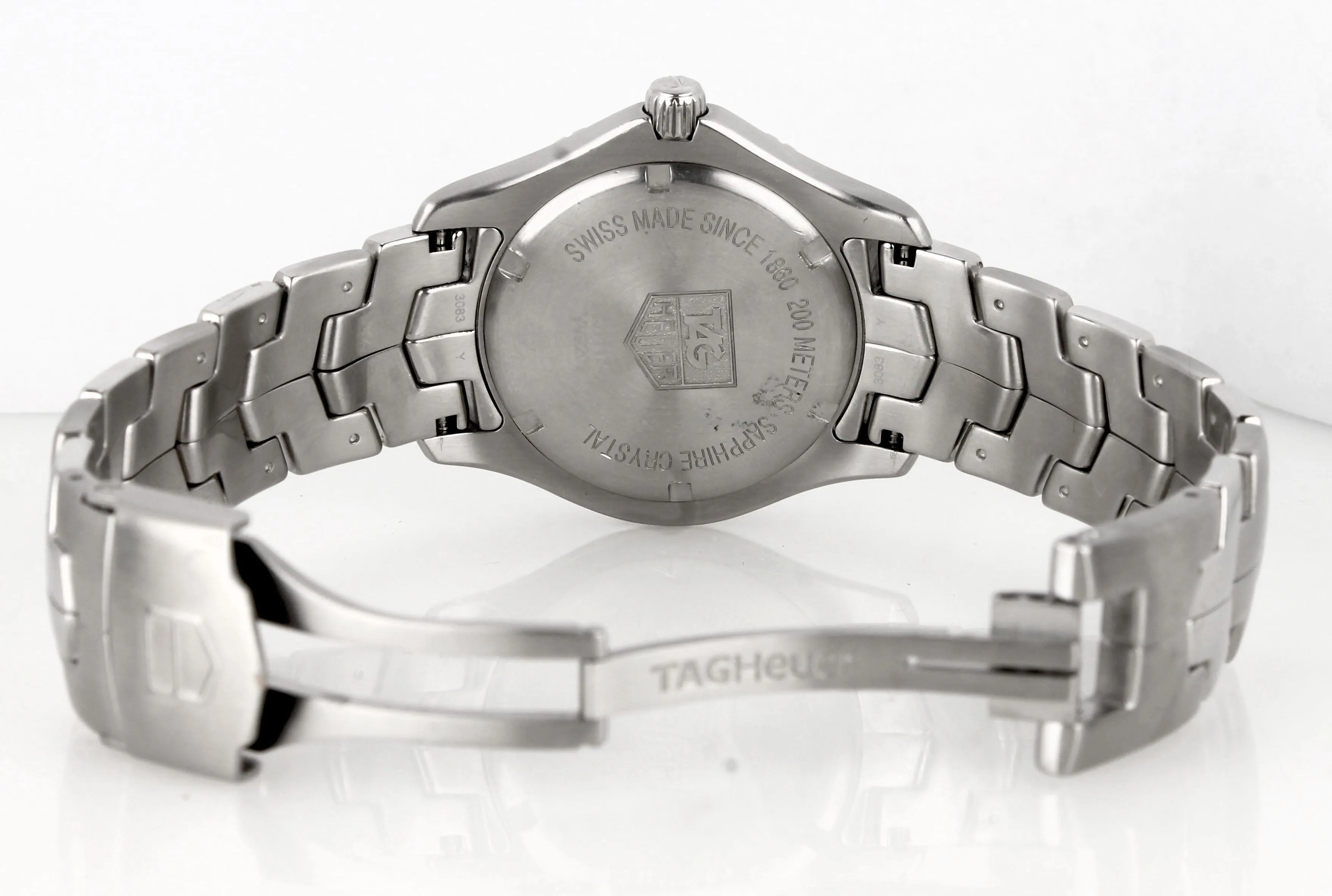 MINT TAG Heuer Link Factory Diamond Black 40mm Quartz Date Stainless WJ1117-0