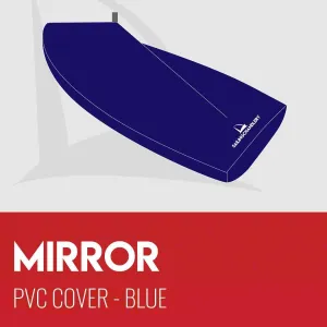 Mirror Boat Cover - Boom Up -  PVC Blue