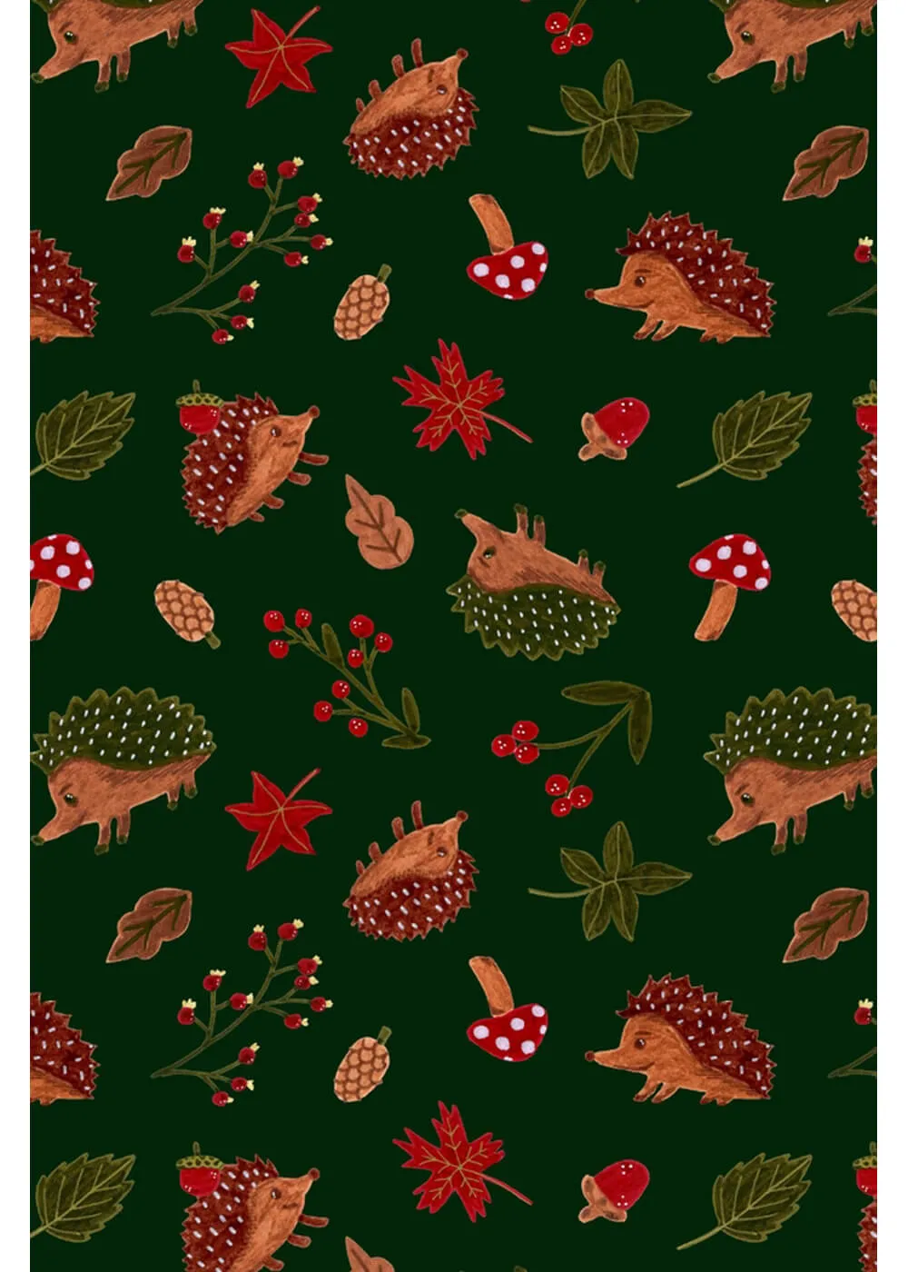 Miss Lulo Amaya Hedgehog 50's Swing Dress Green