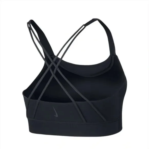 New Nike Swoosh Luxe strappy back padded sports bra