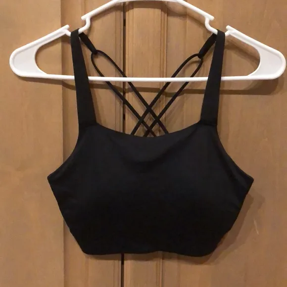 New Nike Swoosh Luxe strappy back padded sports bra