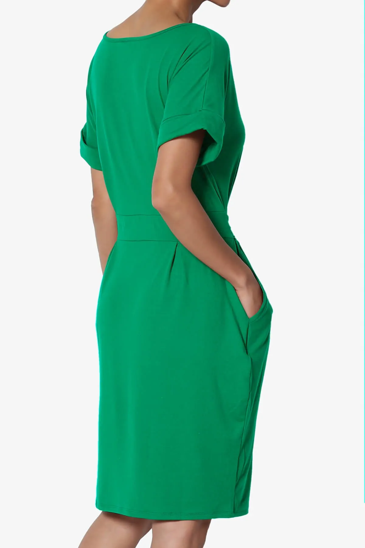 Pennie Tie Waist DTY Jersey Dress