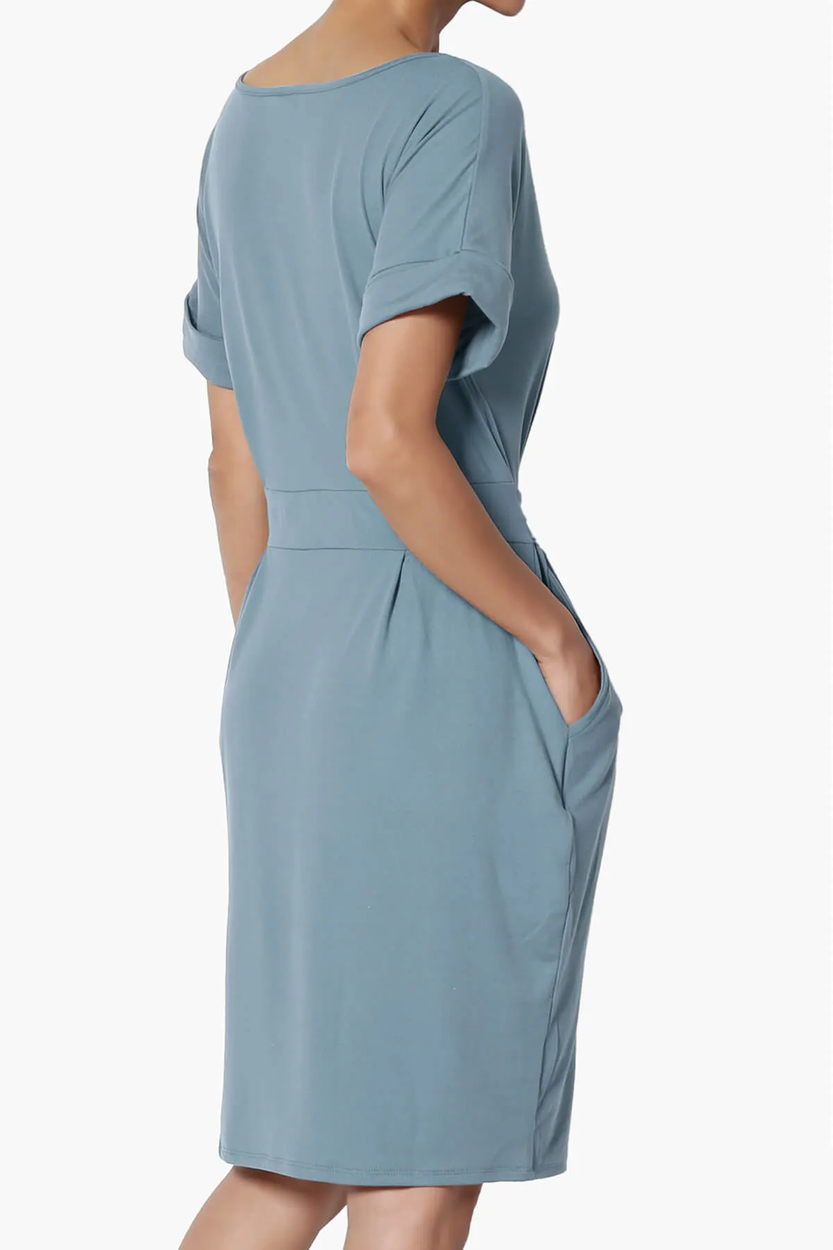 Pennie Tie Waist DTY Jersey Dress