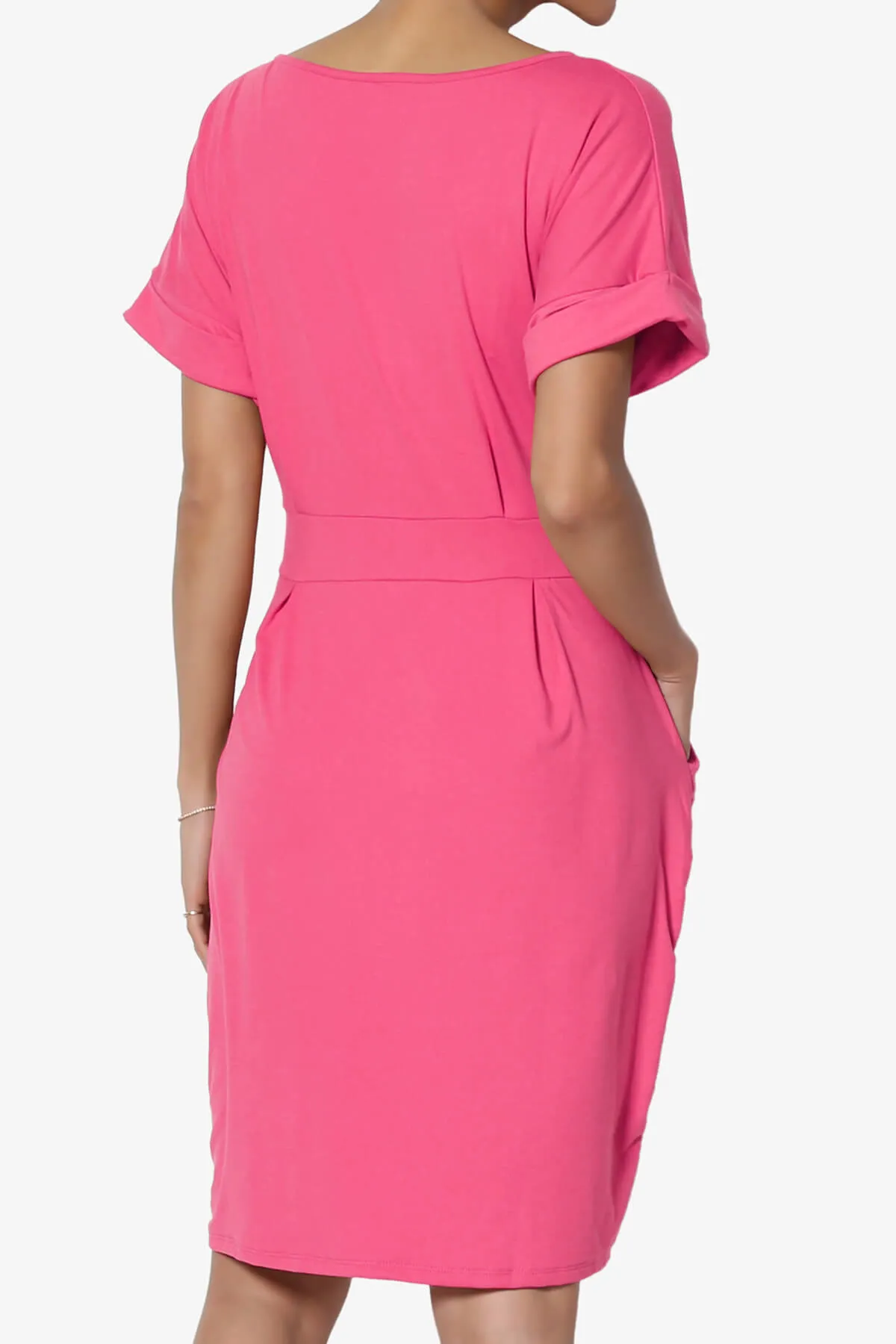 Pennie Tie Waist DTY Jersey Dress