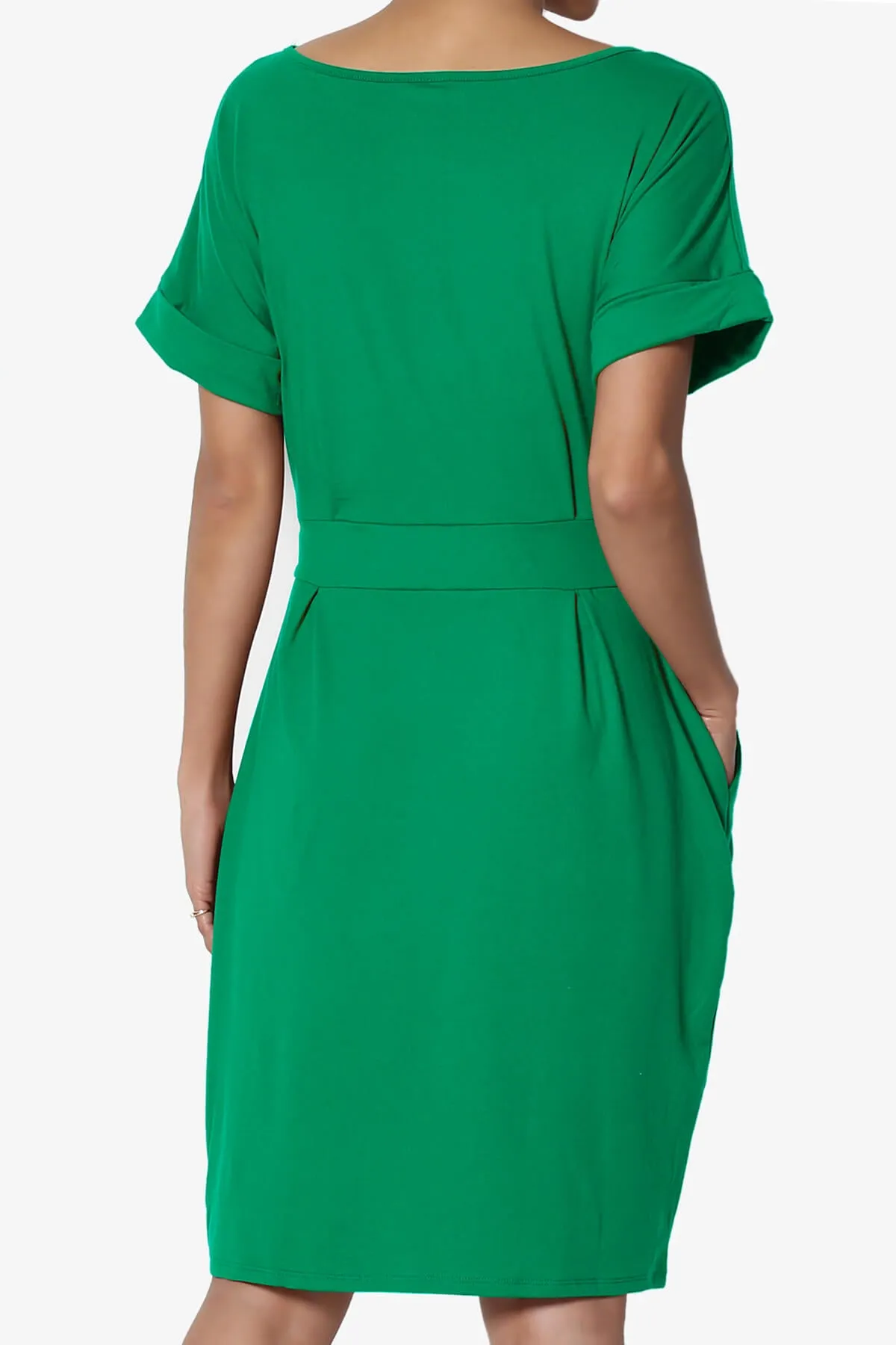 Pennie Tie Waist DTY Jersey Dress