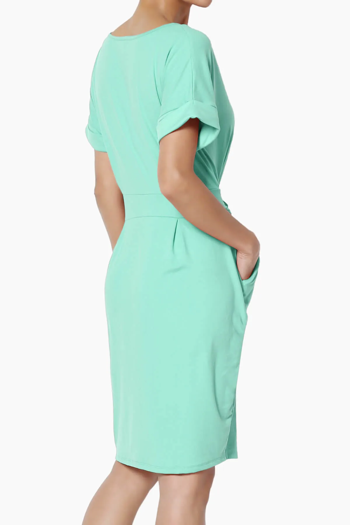 Pennie Tie Waist DTY Jersey Dress