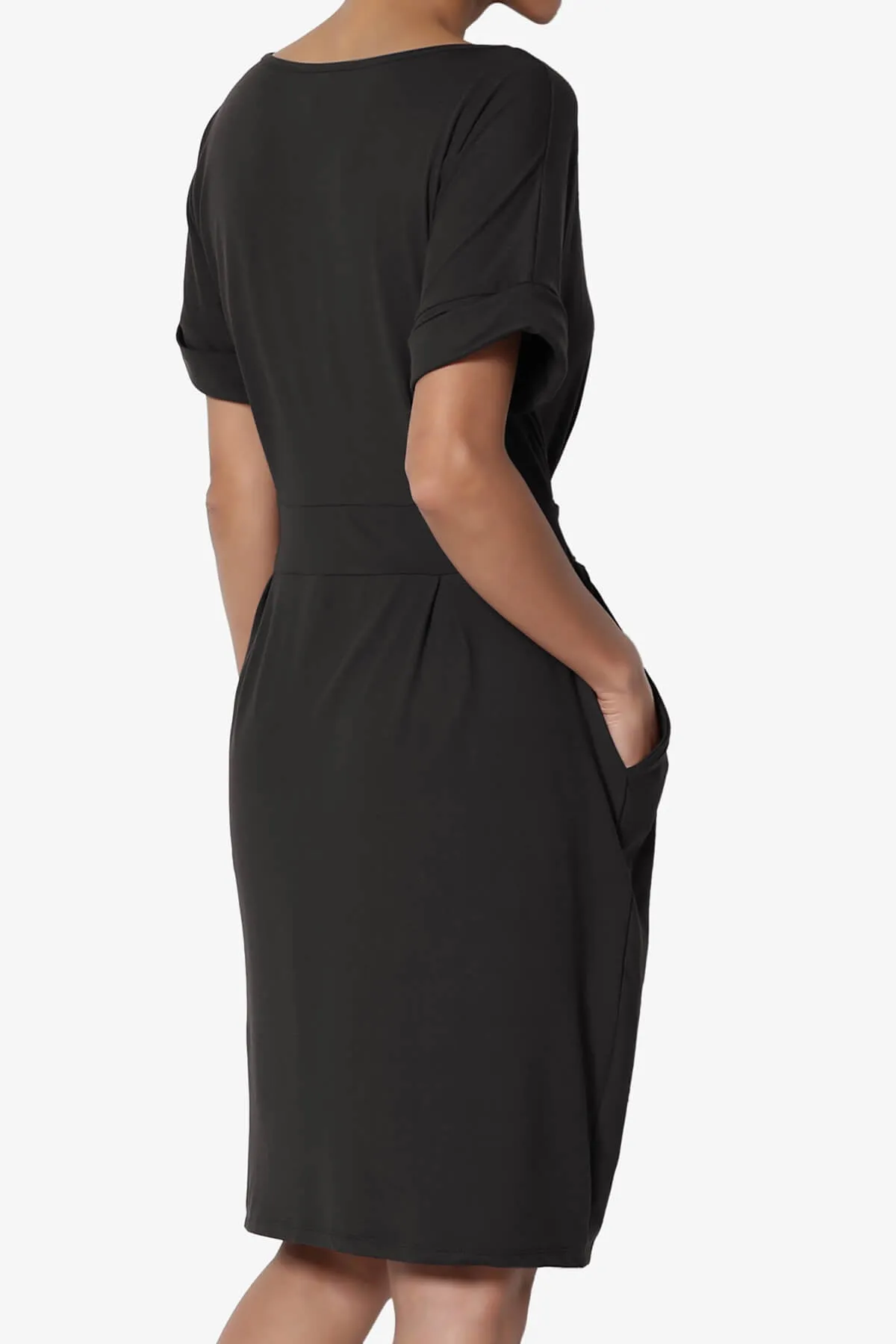 Pennie Tie Waist DTY Jersey Dress
