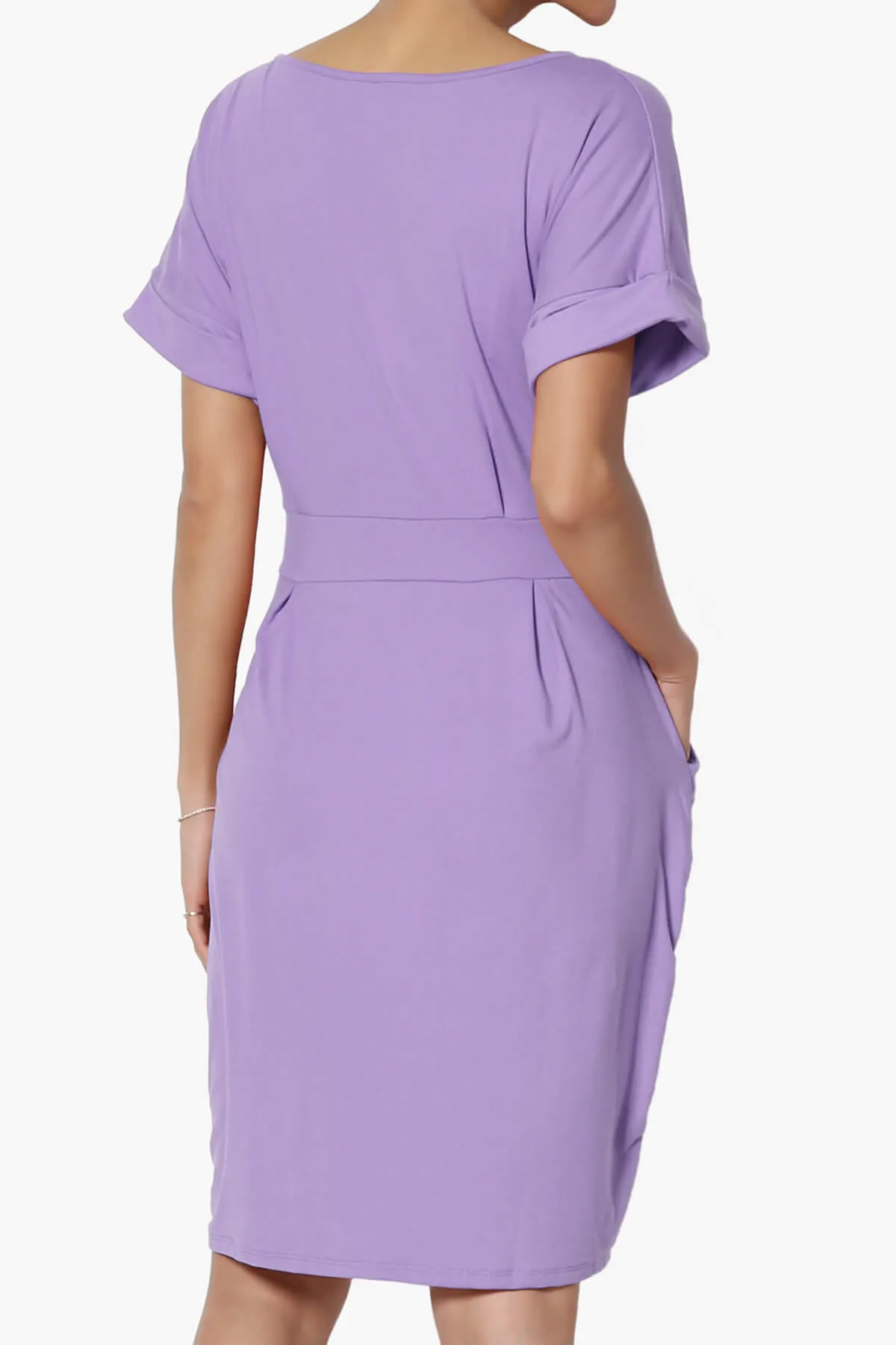 Pennie Tie Waist DTY Jersey Dress