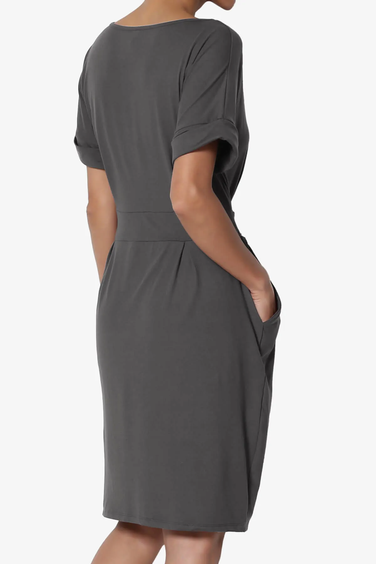Pennie Tie Waist DTY Jersey Dress
