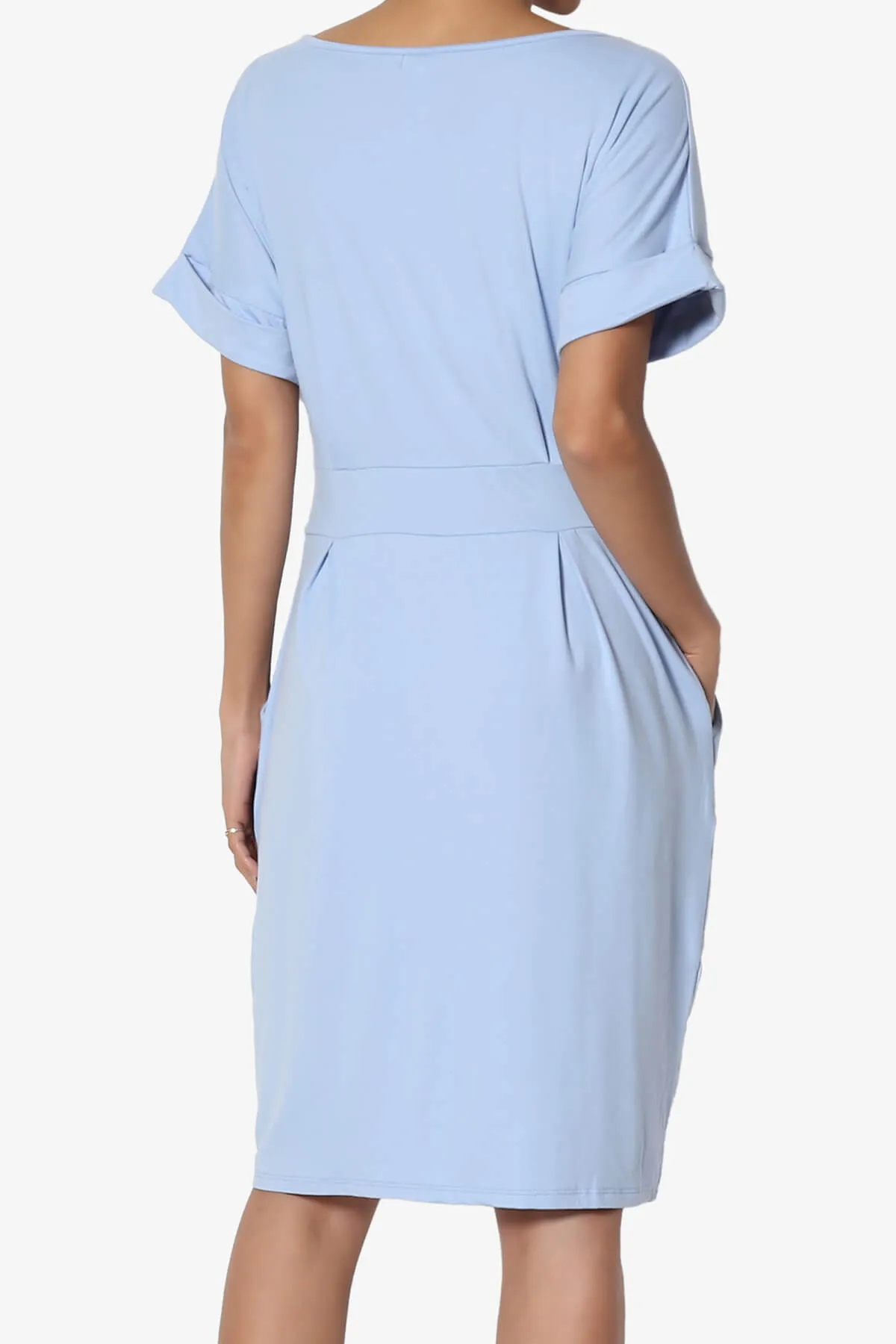 Pennie Tie Waist DTY Jersey Dress