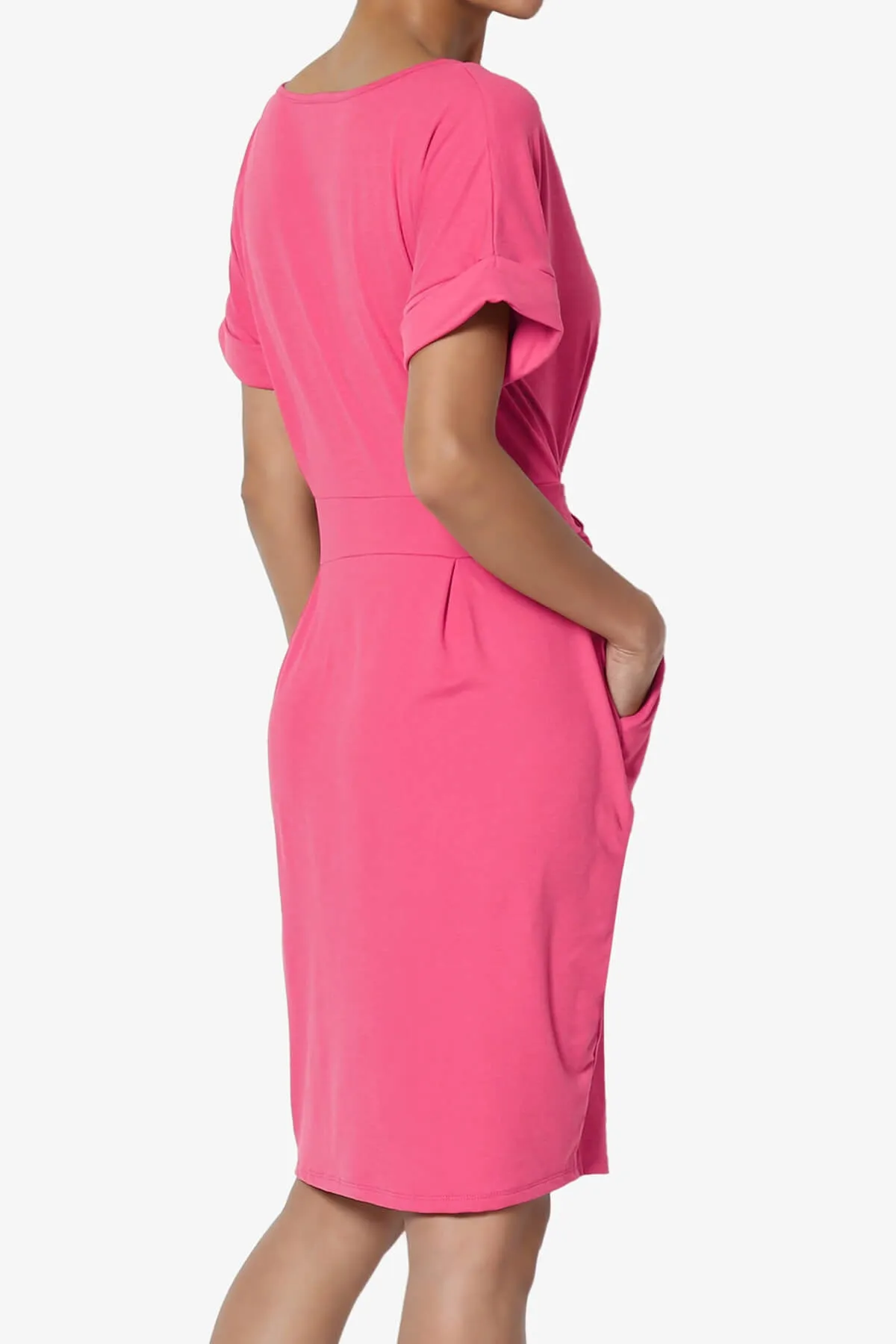 Pennie Tie Waist DTY Jersey Dress