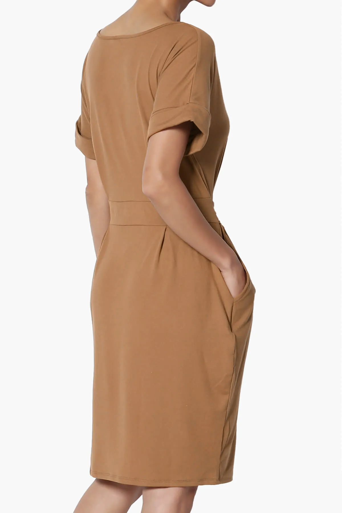 Pennie Tie Waist DTY Jersey Dress