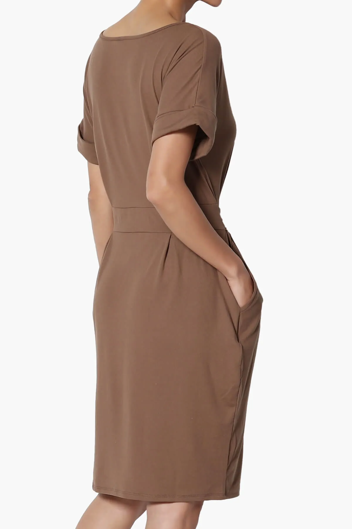 Pennie Tie Waist DTY Jersey Dress