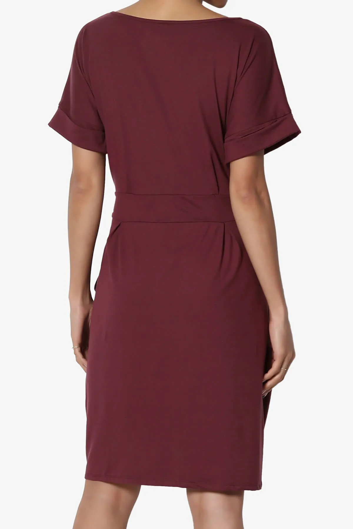 Pennie Tie Waist DTY Jersey Dress