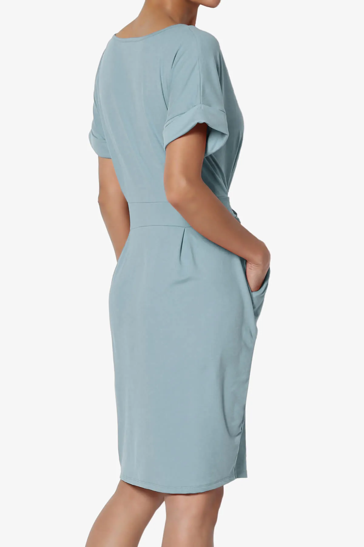 Pennie Tie Waist DTY Jersey Dress