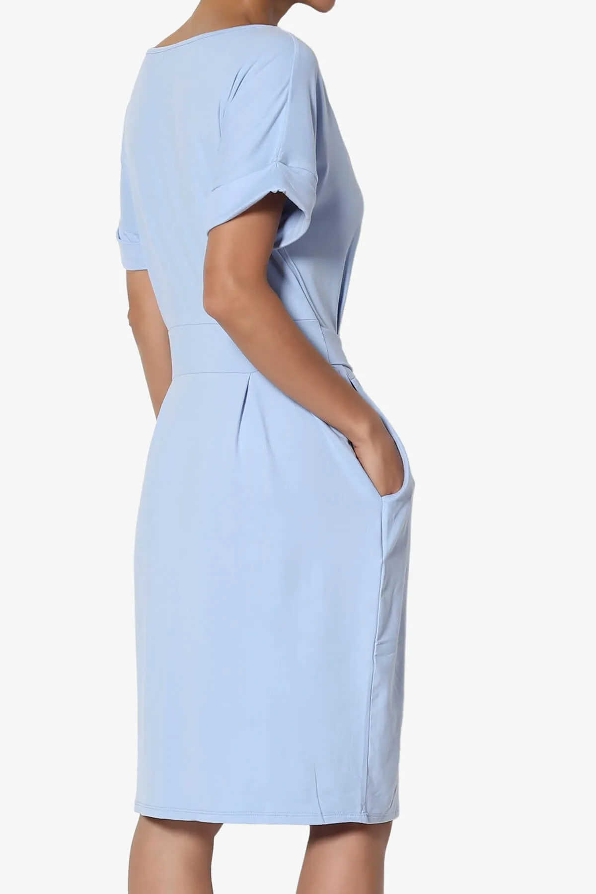 Pennie Tie Waist DTY Jersey Dress