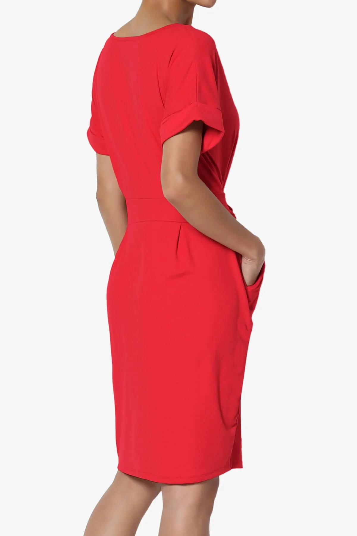 Pennie Tie Waist DTY Jersey Dress