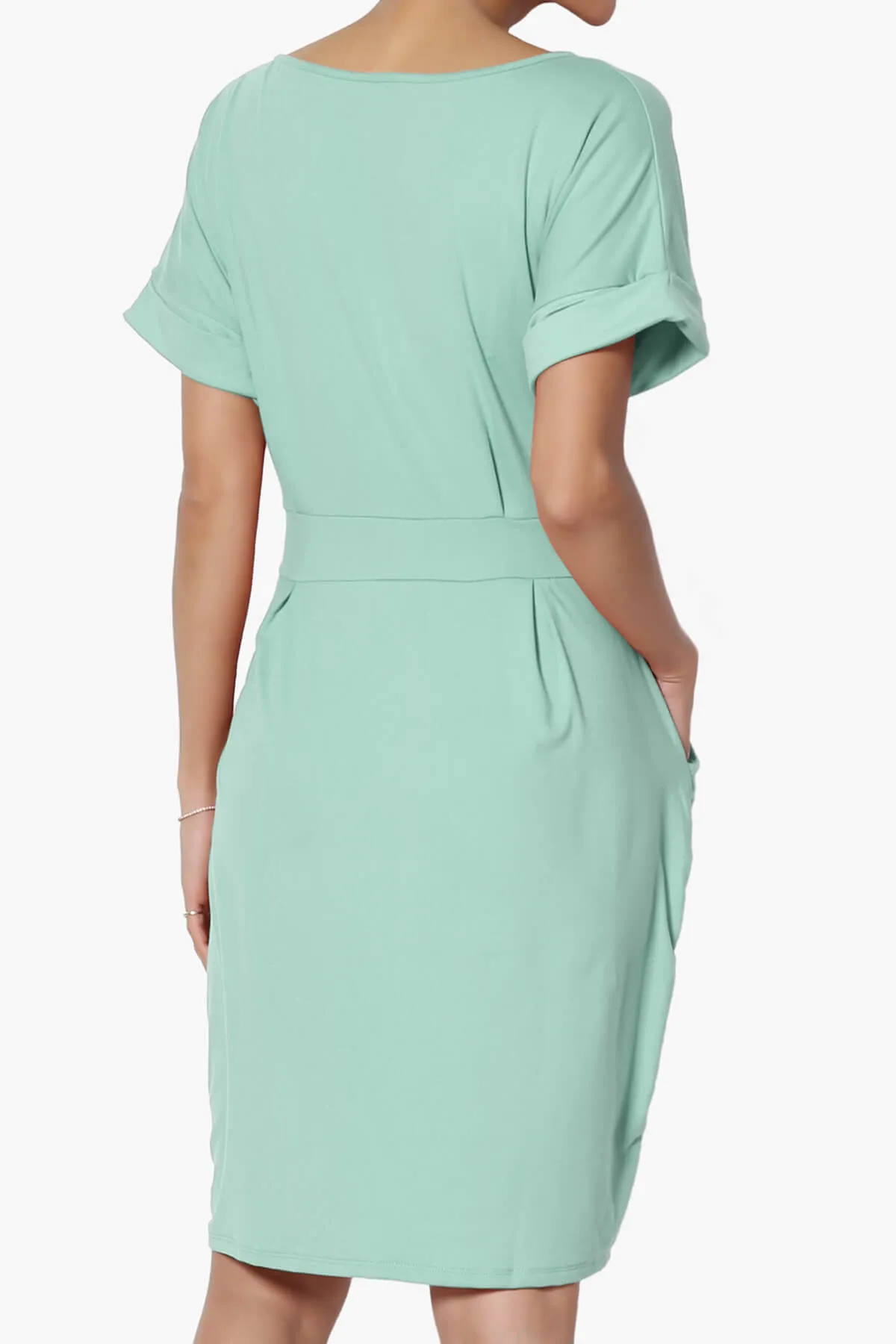 Pennie Tie Waist DTY Jersey Dress