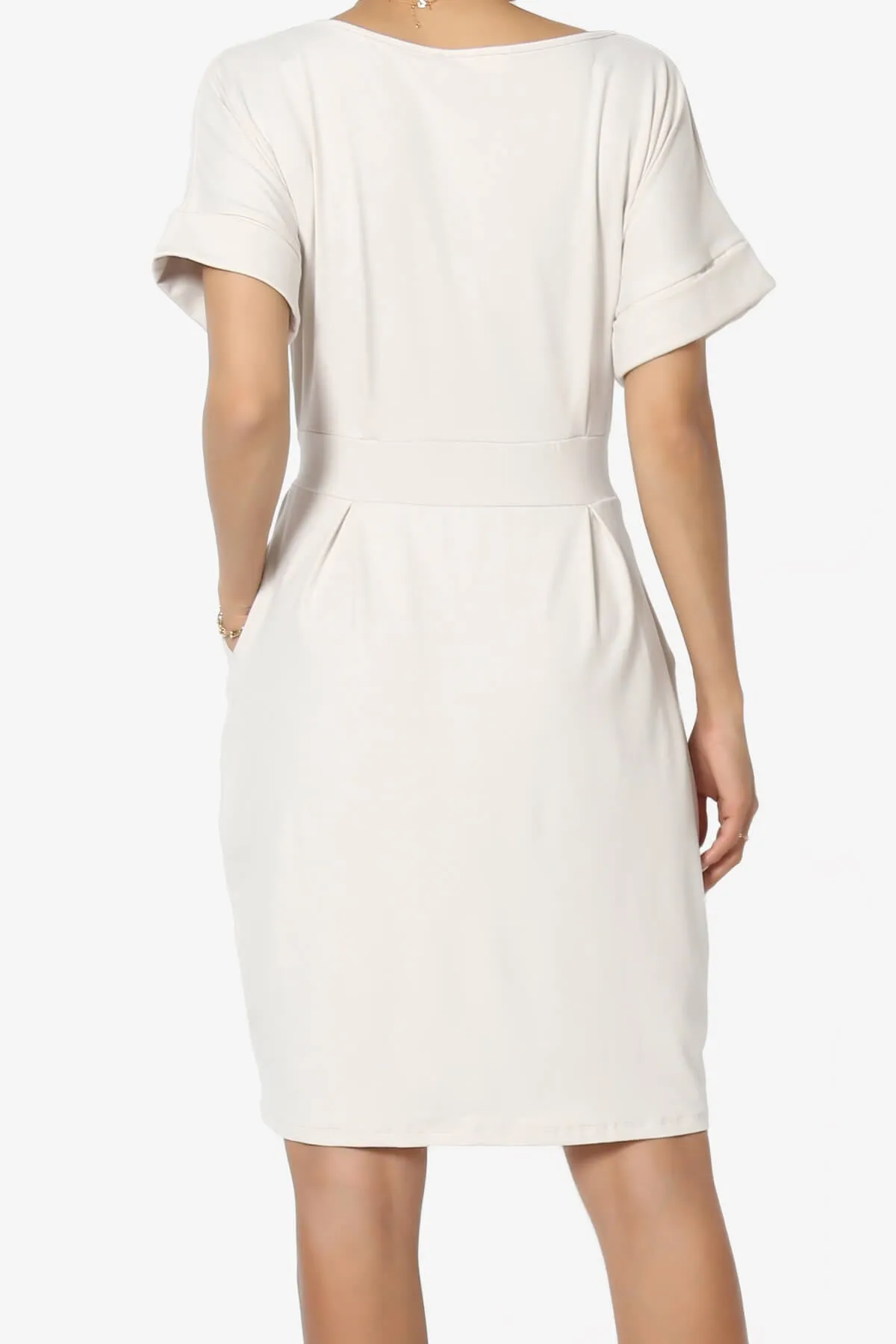 Pennie Tie Waist DTY Jersey Dress