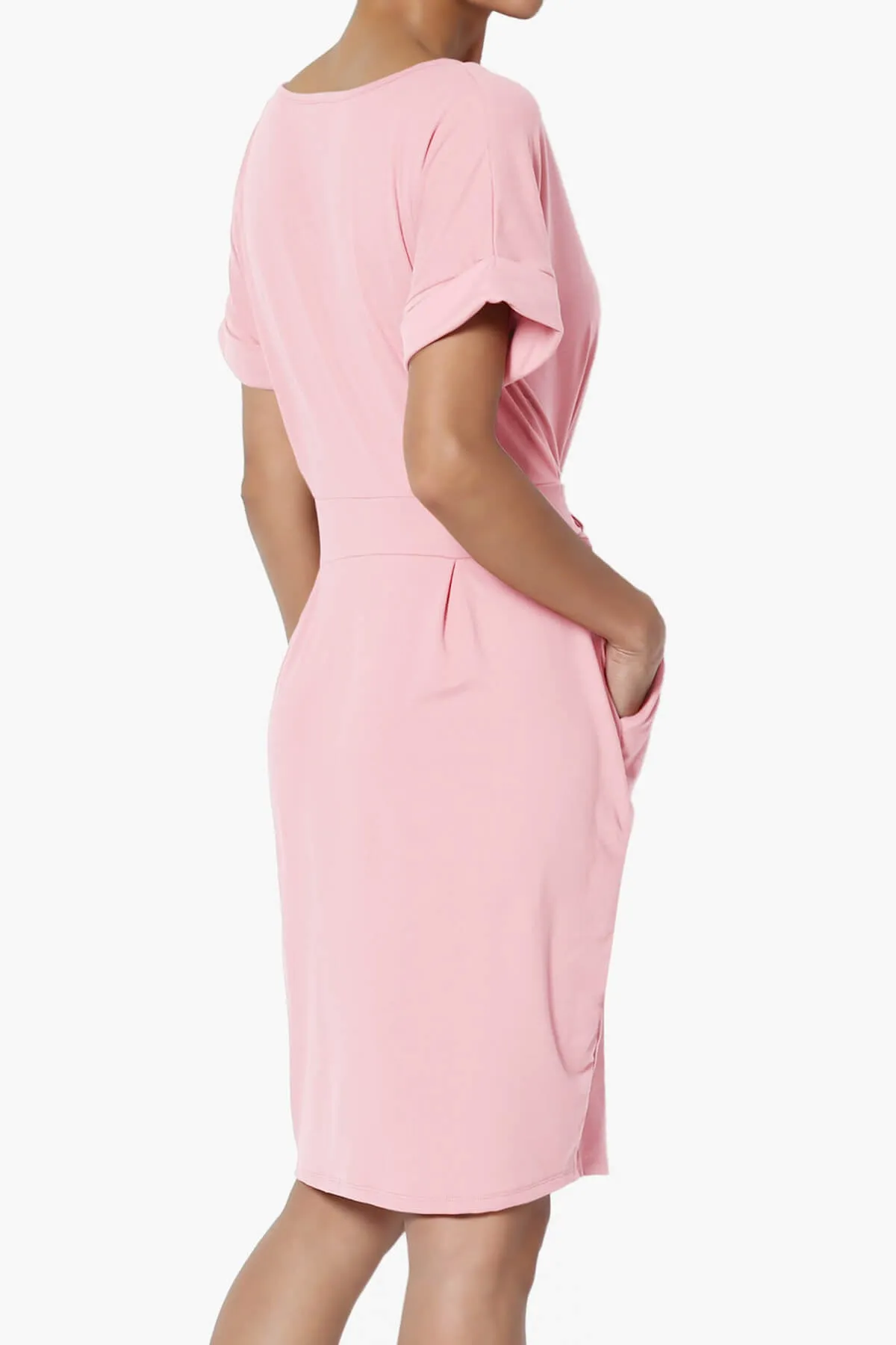 Pennie Tie Waist DTY Jersey Dress