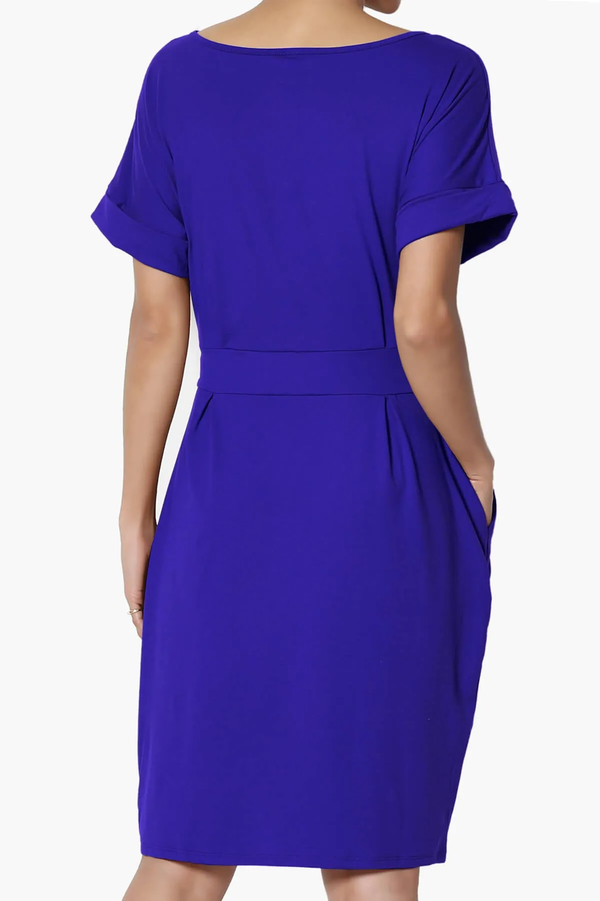 Pennie Tie Waist DTY Jersey Dress
