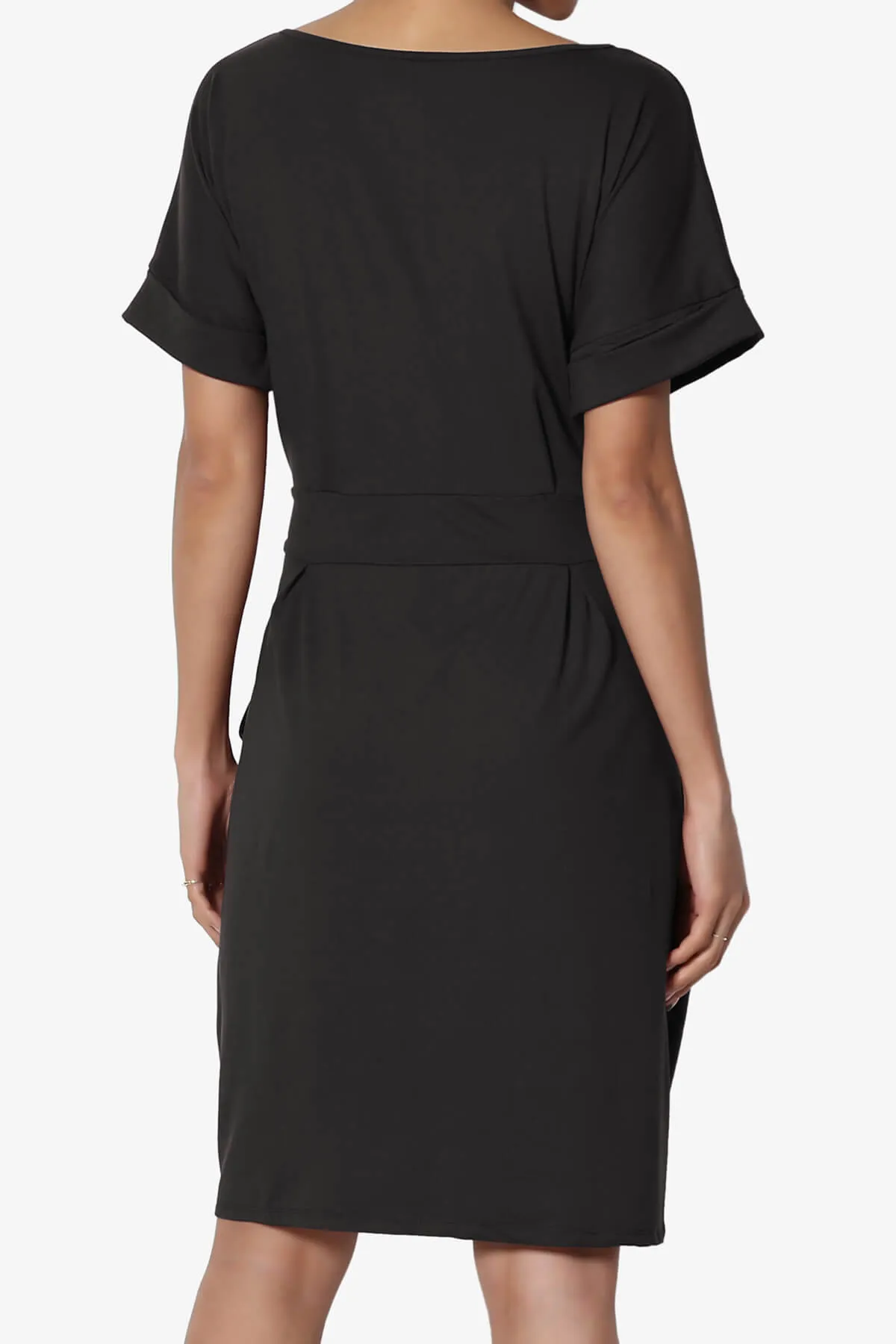 Pennie Tie Waist DTY Jersey Dress