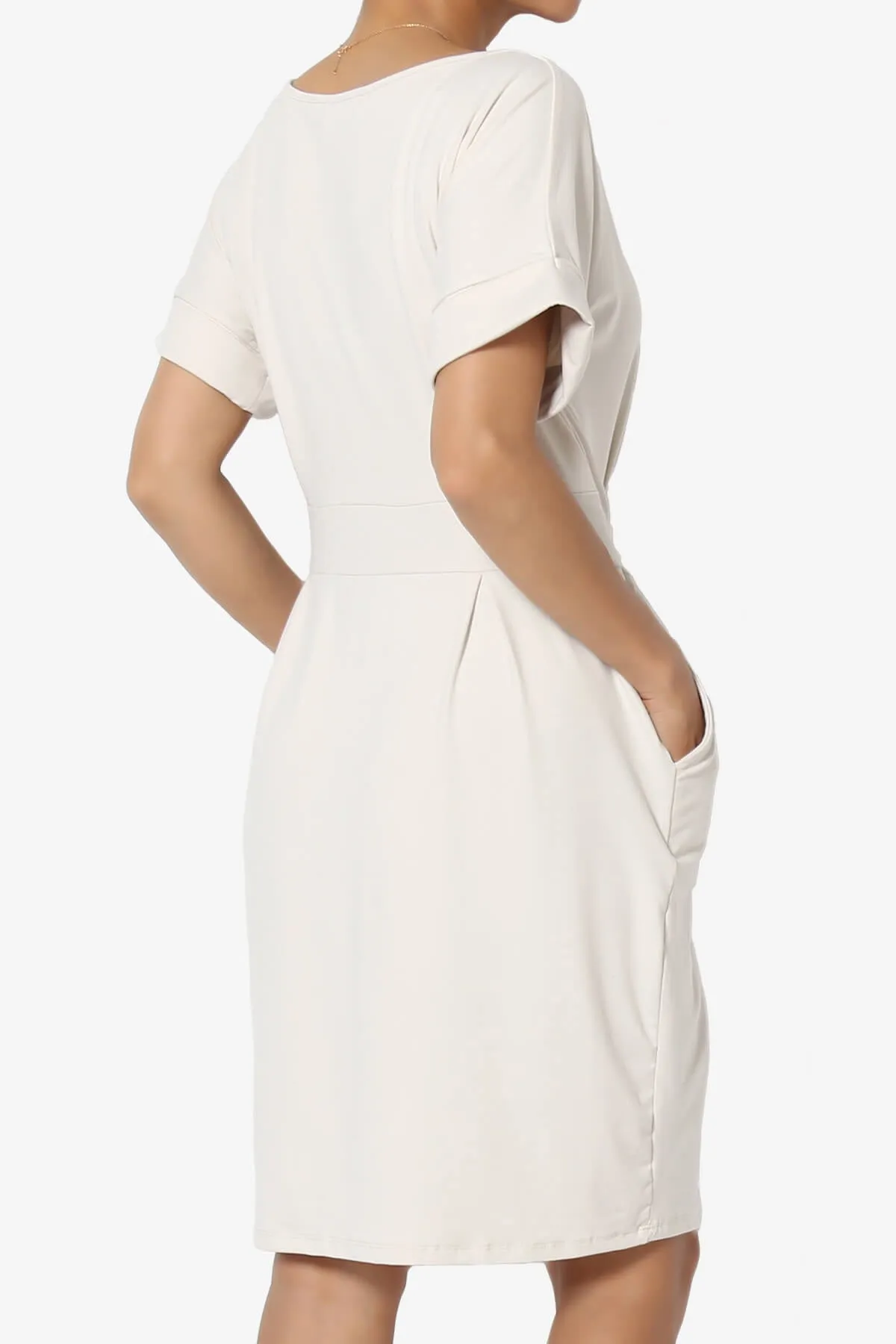 Pennie Tie Waist DTY Jersey Dress