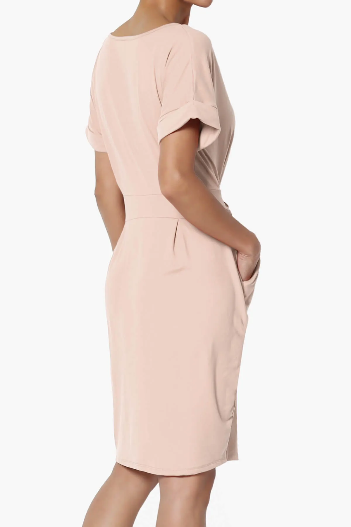Pennie Tie Waist DTY Jersey Dress