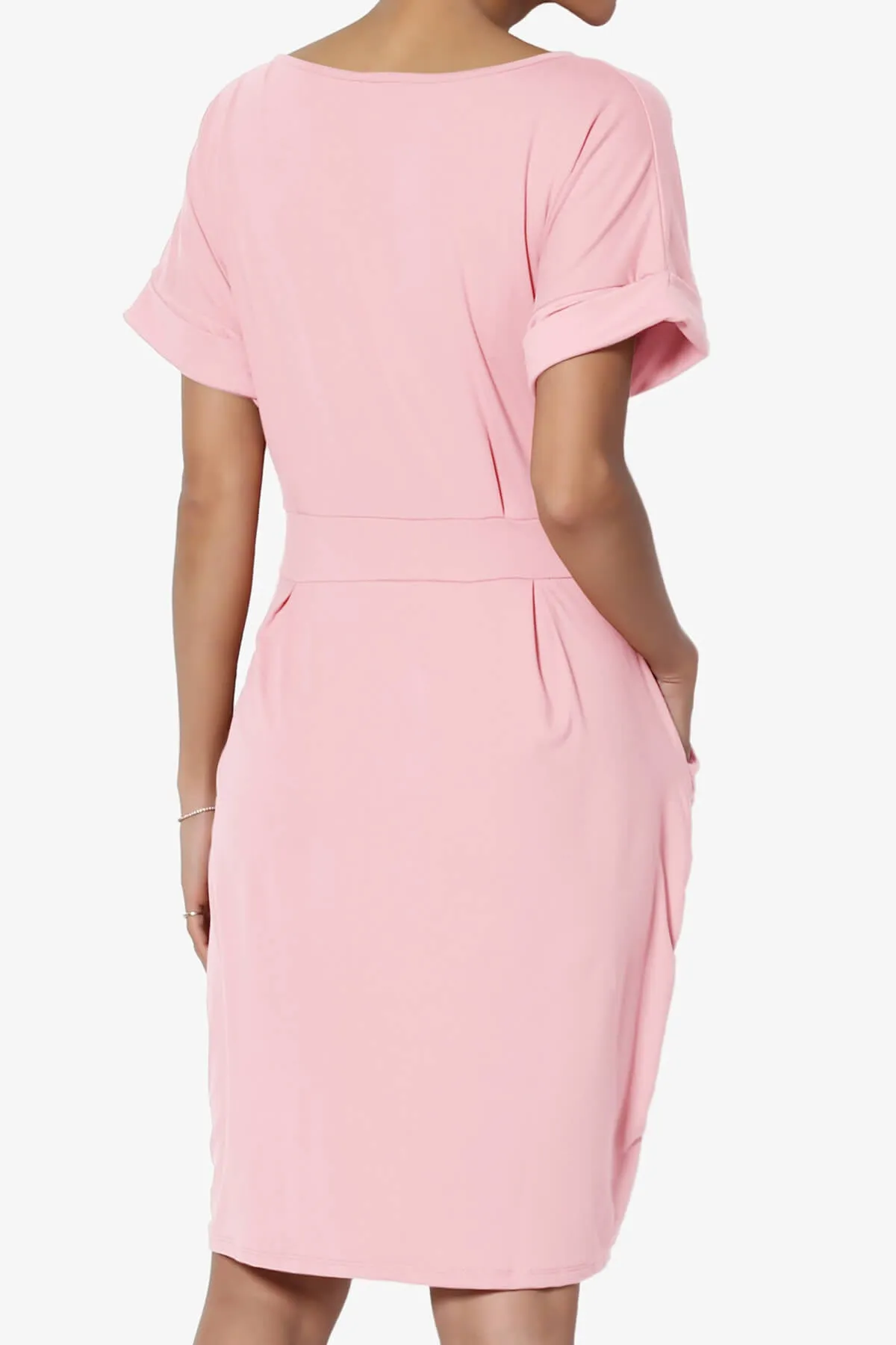 Pennie Tie Waist DTY Jersey Dress