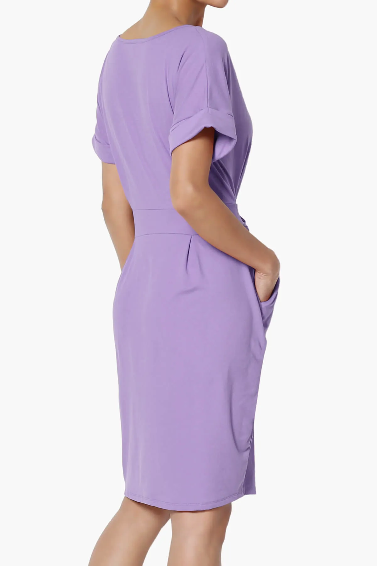 Pennie Tie Waist DTY Jersey Dress