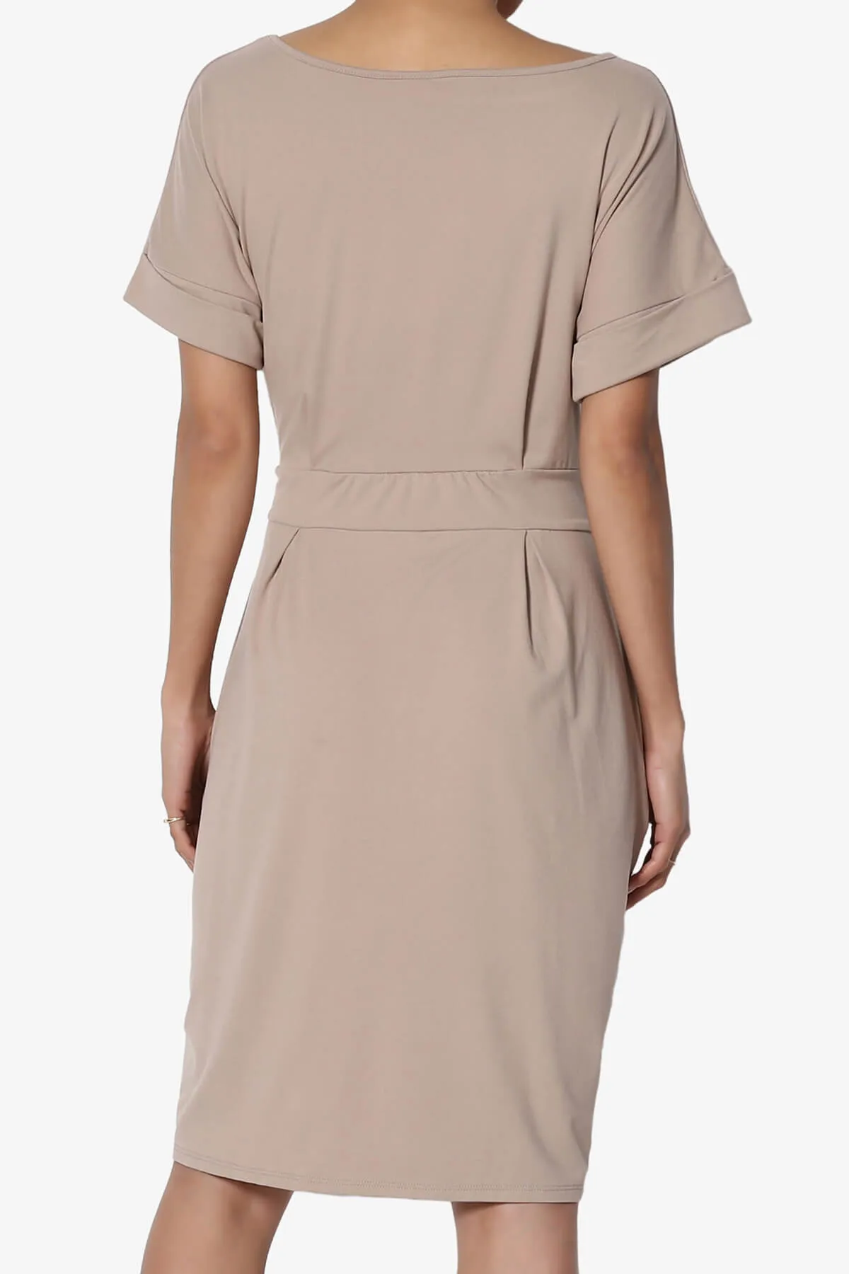 Pennie Tie Waist DTY Jersey Dress