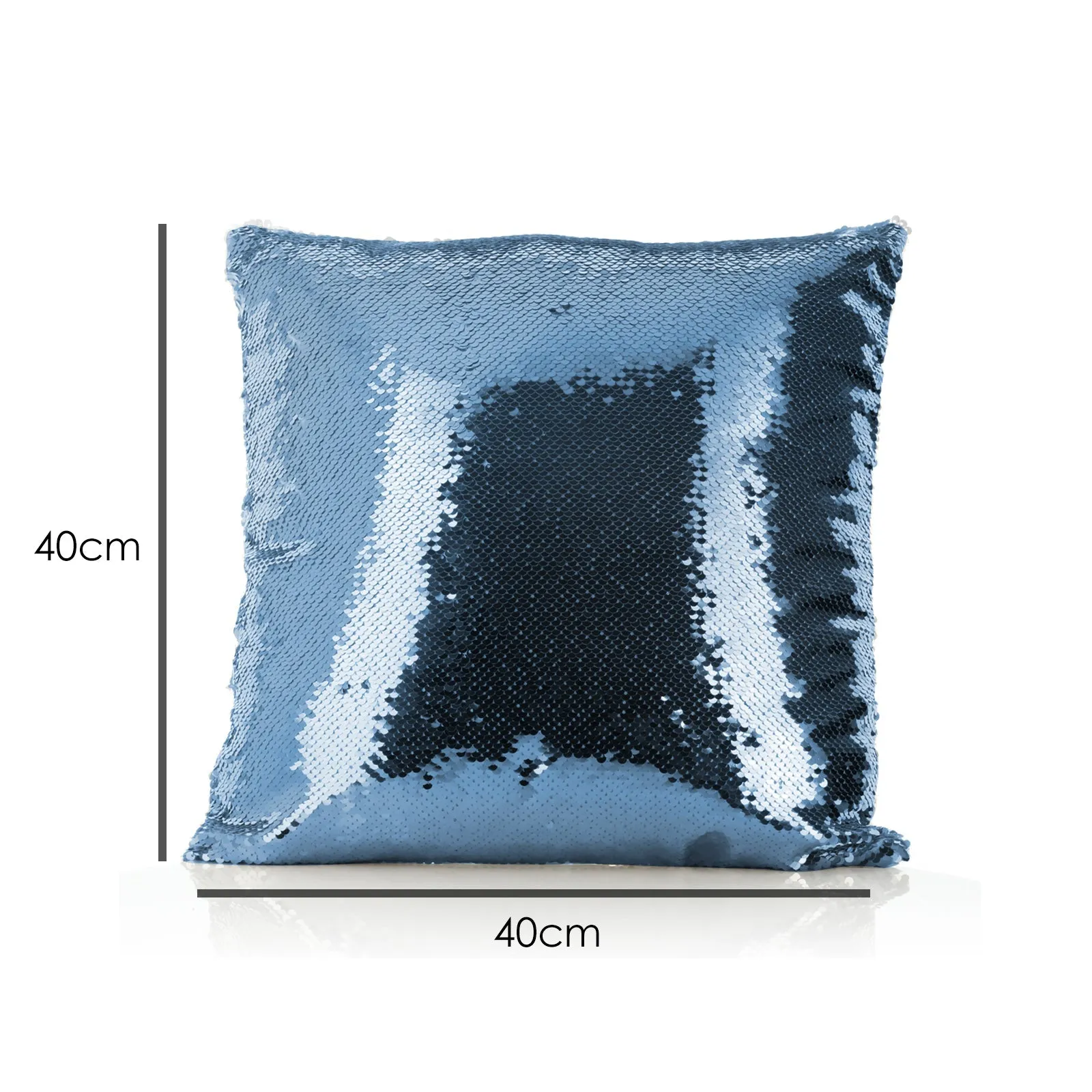 Personalised Sequin Cushion with Welcoming Text and Relaxing Mum and Baby Pandas