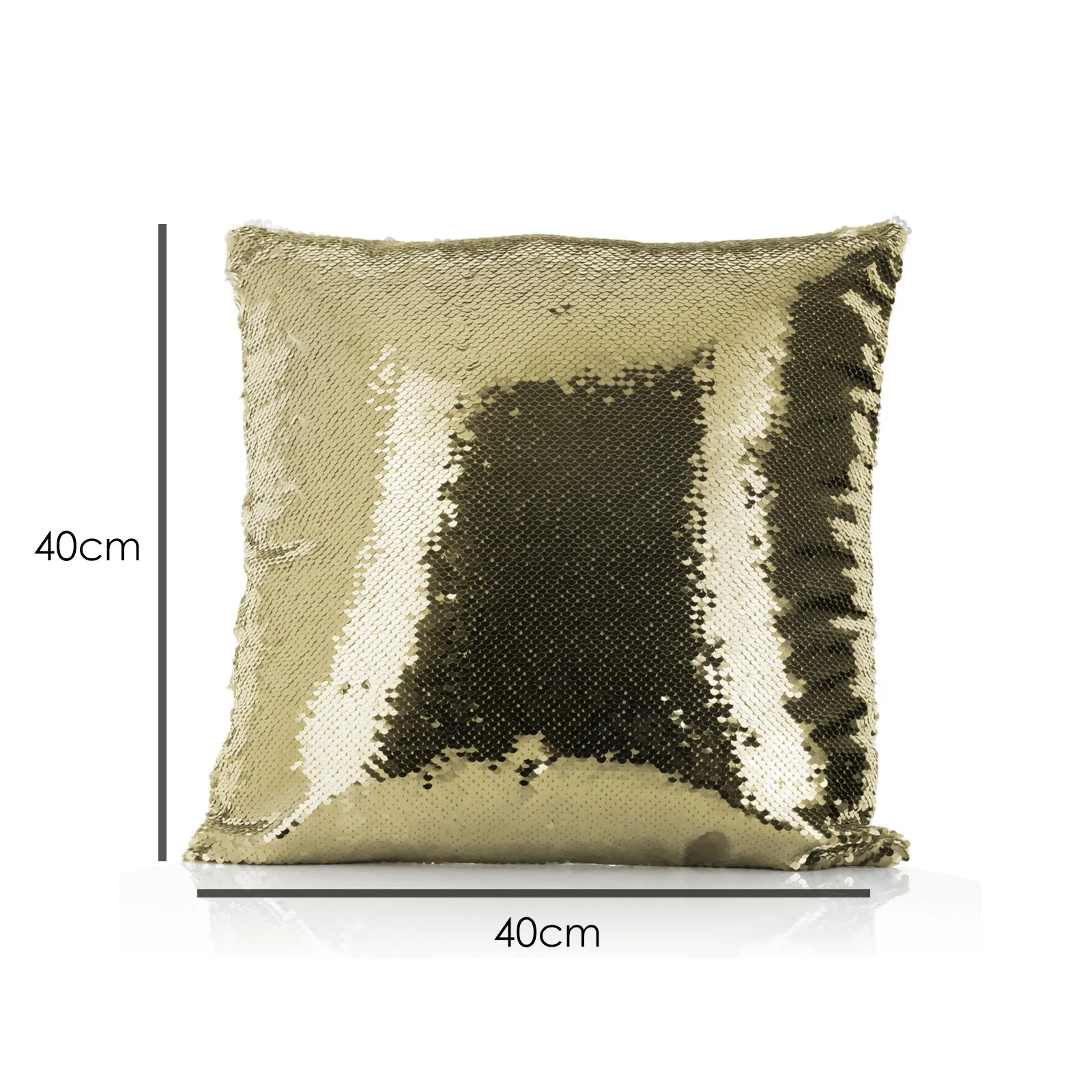 Personalised Sequin Cushion with Welcoming Text and Relaxing Mum and Baby Pandas