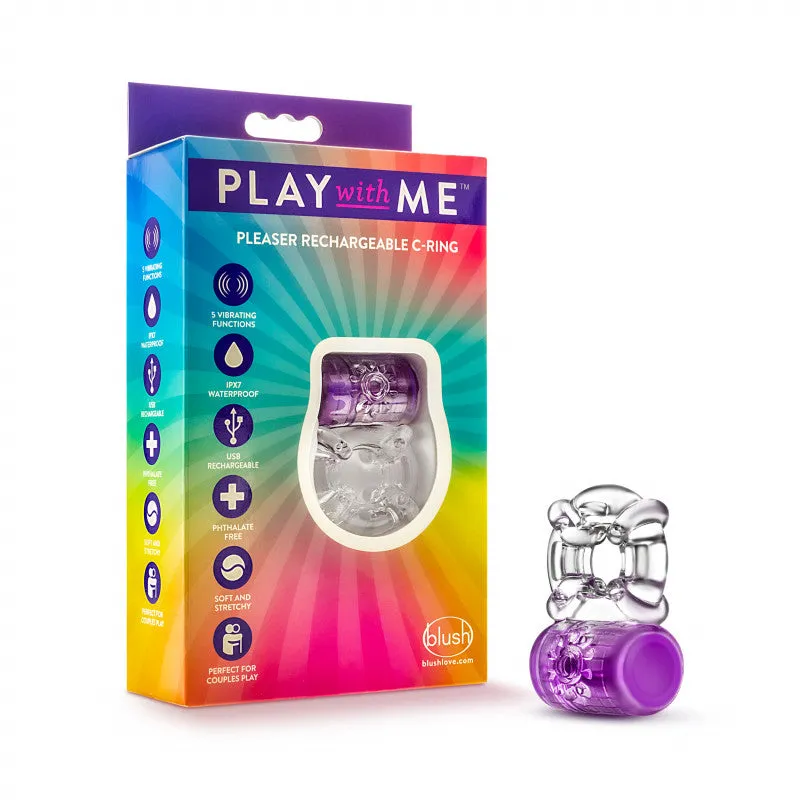 Play With Me - Pleaser Rechargeable C-Ring -  Purple