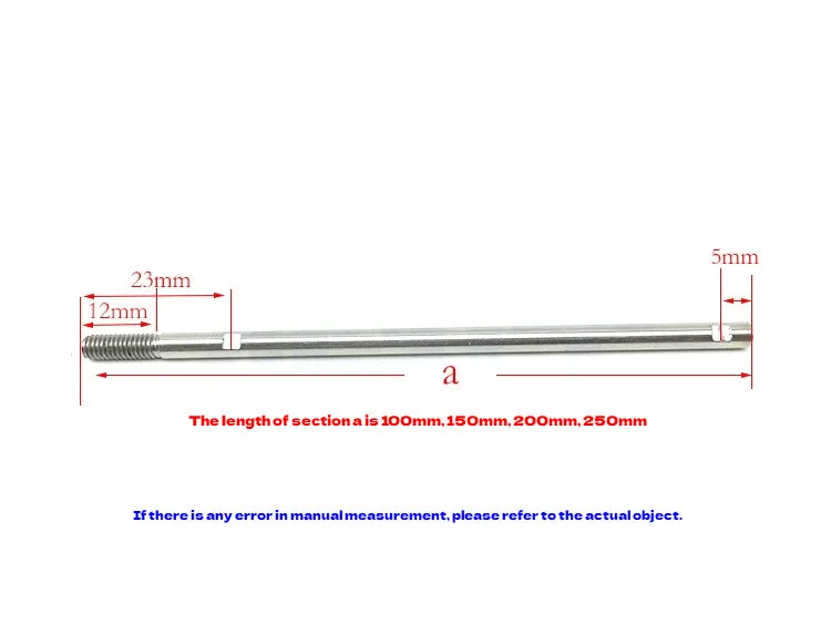 RC Boat Shaft 5mm Drive Hard Shaft 304 Stainless Steell