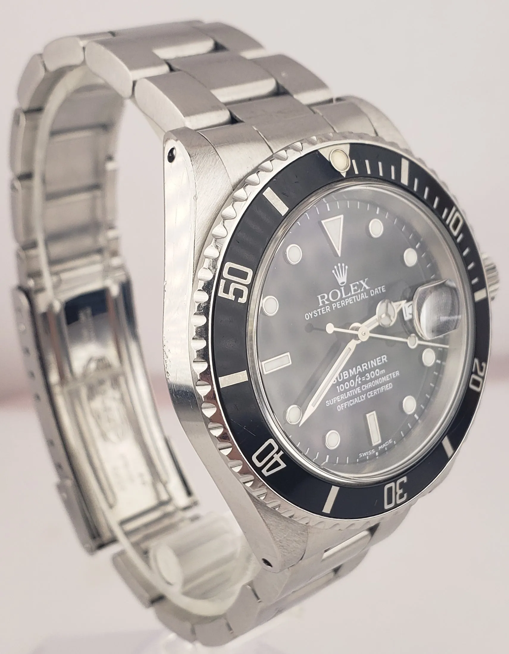 Rolex Submariner Date 16610 Stainless Steel 40mm Black Dive Pre-Ceramic Watch