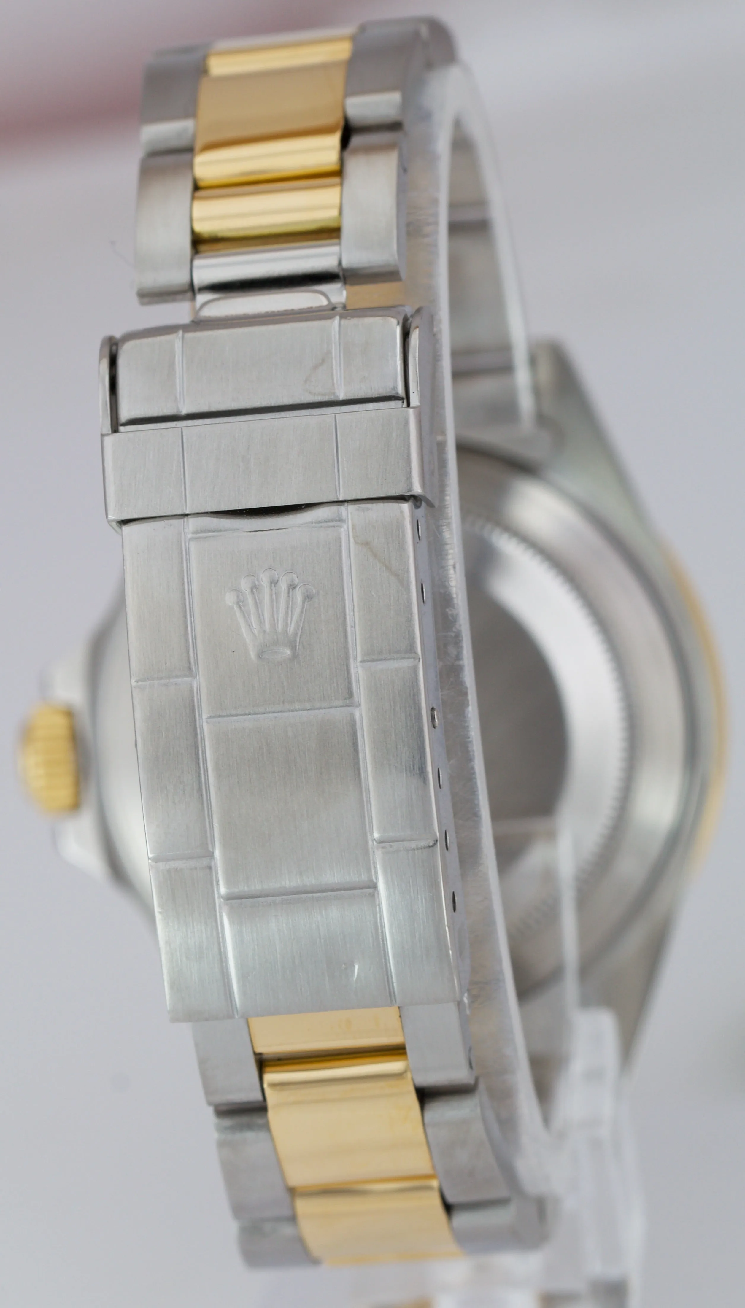 Rolex Submariner Date 16803 Two-Tone Gold Stainless Black 40mm Dive Watch 16613
