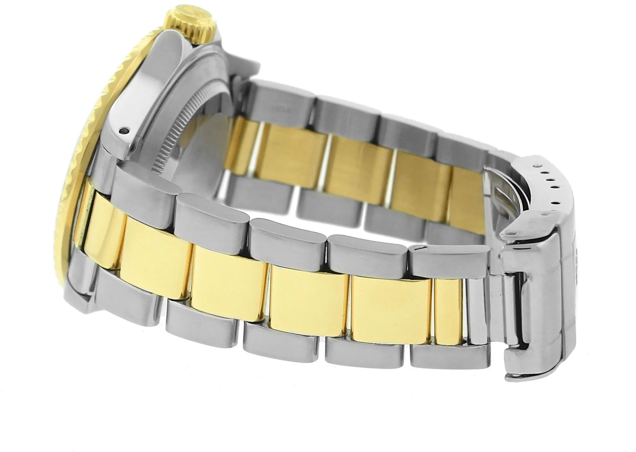 Rolex Submariner Date Two-Tone 18K Gold Stainless Black 40mm Dive Watch 16613