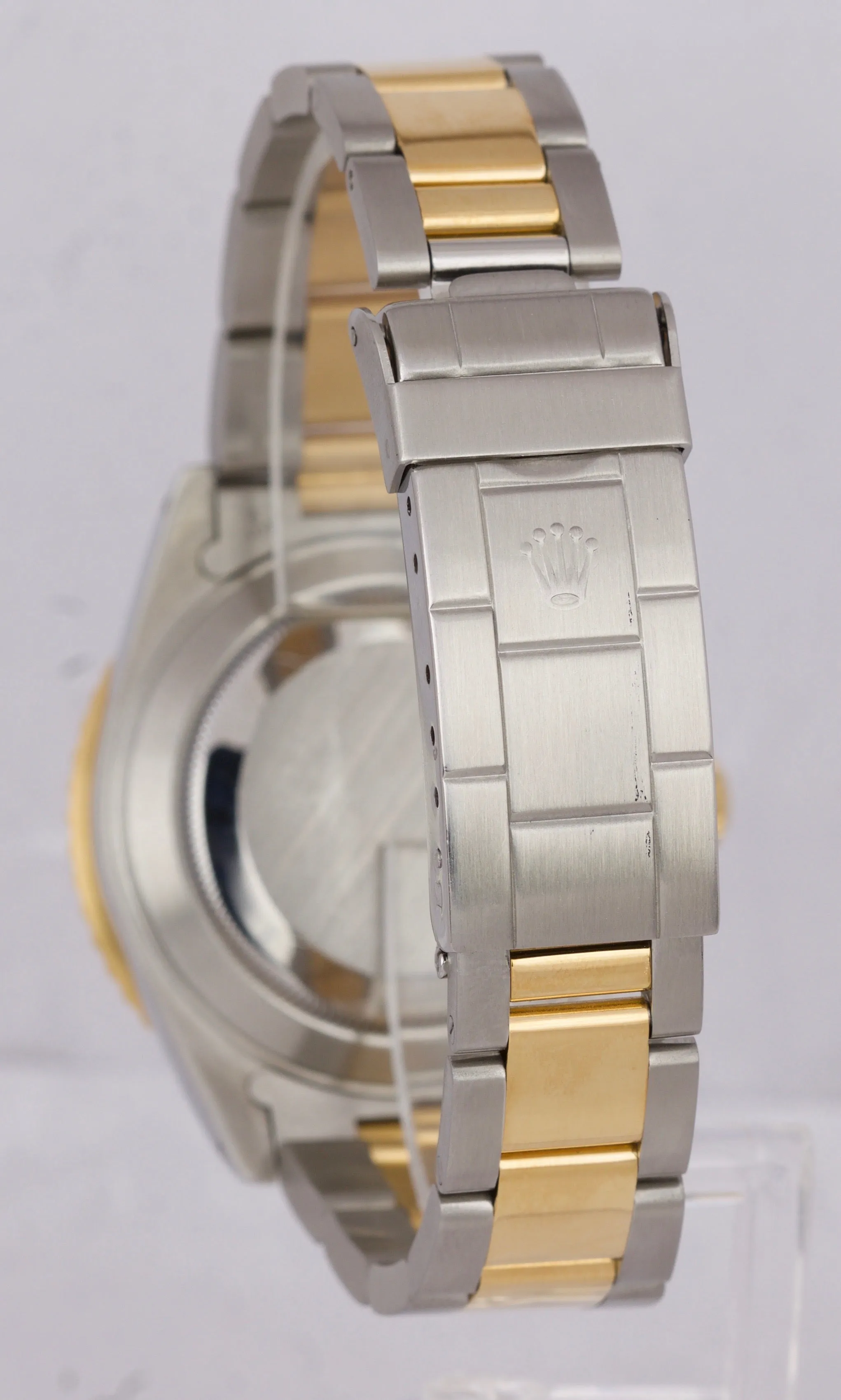 Rolex Submariner Date Two-Tone 18K Gold Stainless Blue 40mm Dive Watch 16613