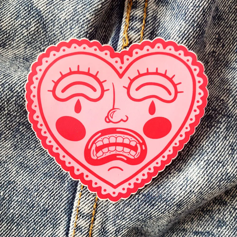 Sad Heart Sticker