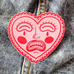 Sad Heart Sticker