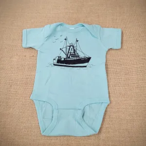 Scallop Boat Onesie