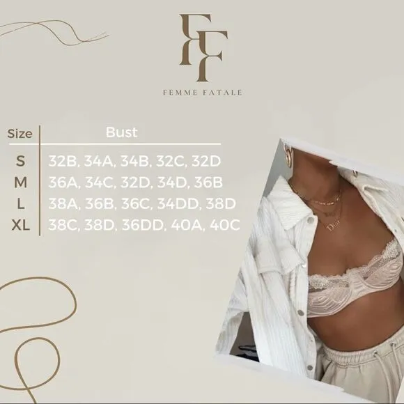 Sexy Sheer Floral Lace Up Lingerie Set Bodysuit