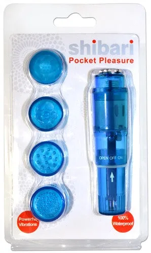 Shibari Pocket Pleasure With Attachments - Blue