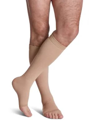 Sigvaris Natural Rubber (Fomerly 500 Natural Rubber) Unisex Knee High  30-40mmHg-Open Toe
